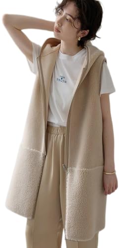 Whim Gazette] [ウィムガゼット] 【THE PAUSE】ボアフードロングジレ